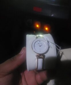 Anne Klein Women's Genuine Diamond Dial Bangle Watch White/Rose Gold 15 619muszzCaL