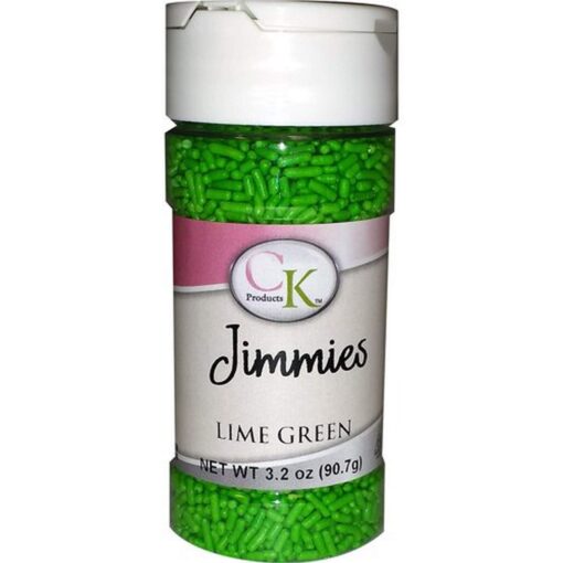 CK Products Cake Decorating Jimmies, 3.2 oz, Lime Green