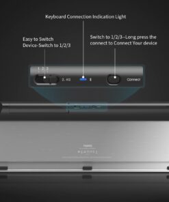 RAPOO Wireless Keyboard and Laser Mouse Combo,Multi Device (Bluetooth 4.0+3.0+2.4G) Keyboard and Mouse Set,Ultra-Slim Computer Keyboard Compact Design for Windows/Android/Mac OS 9900M 17 619p5i3Rb4L