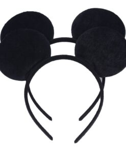 NiuZaiz Set of 12 Mouse Ears Headbands Christmas Party Favors Black 15 619qfaQj7SL
