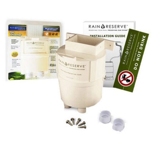 Rain Reserve 2012315 Rain Barrel Diverter Weathervane , white 1