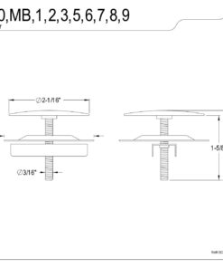 Kingston Brass SC1000 Studio 2-Inch Sink Faucet Hole Cover, 2 inch Diameter, Black 9 619rVv4AStL