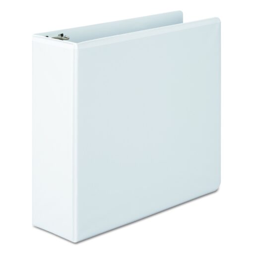 Wilson Jones 3 Inch 3 Ring Binder, Basic Round Ring View Binder, White (W362-49W) 1 Binder