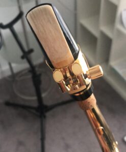 Vandoren LC07P Optimum Ligature and Plastic Cap for Alto Saxophone Gilded with 3 Interchangeable Pressure Plates, Black Alto Sax 8 619uS eiXLL