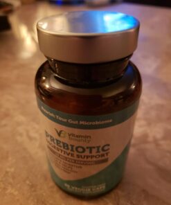 Vitamin Bounty Prebiotic Fiber Digestive Support - Gut Health Supplements for Women and Men, Dietary Fiber, Supports Digestive Health, Probiotics for Women & Men for Gas Relief - 60 Capsules 31 619uZ4PoNL 1