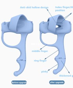 Alternative view of ASMANNA 4 Pcs Pencil Grips for Kids Handwriting Finger Training Pen Grippers for Toddlers Preschoolers Children Pen Grip Posture Correction Tool for Beginners Pencil Holder for Kids 1-Multicolor