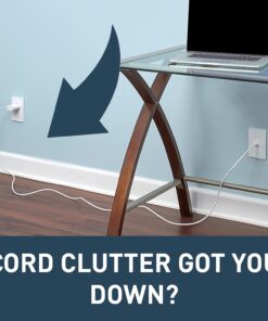 Alternative view of Wiremold Cable Management Kit, CordMate II, Cord Organizer and Hider, Cord Cover, Concealer, and Protector for Wall, Medium Capacity, CMK50 Cordmate II, 48 inch White