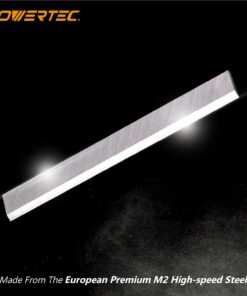 POWERTEC 6-1/8 Inch Jointer Blades for Ridgid JP06000, JP06101, JP0610 Jointer, Replacement for AC8600, JE08008 Jointer Knives, Set of 3 (148020) 6-1/8" HSS jointer blades 9 619yFupF9L