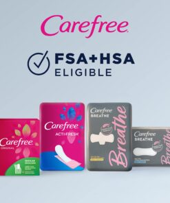 Carefree Original Thin Panty Liners, Daily Protection, Long, 92 Count (Pack of 1) 92 Count (Pack of 1) 12 619zcXBk9iS