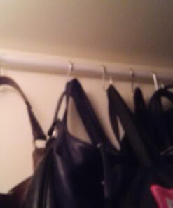 iDesign Cameo Metal Large Expandable Constant Tension Shower Rod, Bathroom Curtain Pole for Master, Guest, Kids' Bathroom, Adjustable from 50"-87", White,78672 50"-87" 27 61A Ljz0bdL