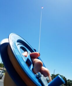 Hengda kite Professional Outdoor Kite Line Winder Winding Reel Grip Wheel with Flying Line String Flying Tools with Lock-Blue 100M-50LB 26 61A OCNJAsL