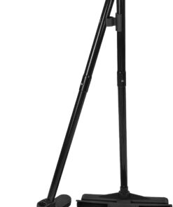 Carlisle FoodService Products Duo-Pan Upright Dust Pan and Broom Broom Set with Clip for Floor Cleaning, Restaurants, Office, And Janitorial Use, Plastic, 36 Inches, Black 36 Inches (Pack of 1) 32 61A0zeIzOyL