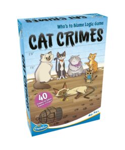 ThinkFun Cat Crimes Brain Game and Brainteaser, for Boys and Girls,1 player, Age 8 and Up - A Smart Game with a Fun Theme and Hilarious Artwork 34 61A1OXDqenL