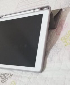 Soke iPad 6th/5th Generation Case with Pencil Holder, Smart iPad 9.7 inch Cases Trifold Stand with Shockproof Soft TPU Back Cover and Auto Sleep/Wake Function for Apple iPad 2018/2017, Violet 81 61A2Lz4qcHL