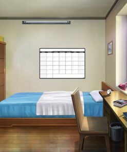 Everase Re-Stic Dry Erase Self-Adhesive Peel & Stick Surface Monthly Calendar | Wall Planner (24 x 36 in.) FREE Marker & Cloth | Organizer, Walls, Doors, Offices | Premium Quality Removable Surface 24 x 36 in. (2 x 3 ft.) 10 61A2dSS6tL