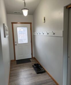 IBosins 10 Pack Heavy Duty Dual Coat Hooks Wall Mounted with 40 Screws Retro Double Hooks Utility Black No Rust Hooks for Coat, Scarf, Bag, Towel, Key, Cap, Cup, Hat (Black) 31 61A2xJCj9DL