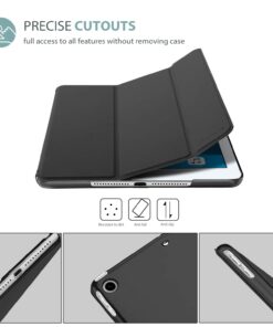 Alternative view of ProCase Smart Case for iPad Air 1st Edition, Ultra Slim Lightweight Stand Protective Case Shell with Translucent Frosted Back Cover for iPad Air 2013 Model (A1474 A1475 A1476) -Black Black