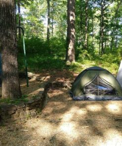 Night Cat Backpacking Tent for One 1 to 2 Persons Lightweight Waterproof Camping Hiking Tent for Adults Kids Scouts Easy Setup Single Layer 2.2x1.2m Army Green 1 Person (4ft Width) 28 61A6 33pueL