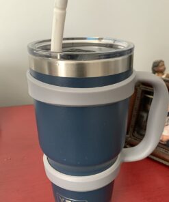 STRATA CUPS GReY30oz Tumbler Handle For YETI tumbler, RTIC TUMBLER, OZARK trail tumbler, SIC, YETI CUP & Other Tumblers – No Slip Grip - BPA FREE Gray 22 61A6bEK2bSL