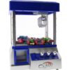 Mini Claw Machine For Kids – The Toy Grabber is Ideal for Children and Parties, Fill with Small Toys and Candy – Feature LED Lights, Loud Sound Effects and Coins Blue