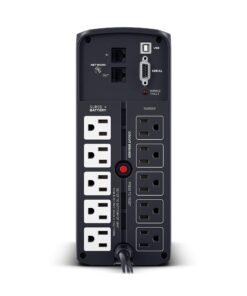 CyberPower CP1000PFCLCD PFC Sinewave UPS System, 1000VA/600W, 10 Outlets, AVR, Mini-Tower, Black 21 61A920ZsoXL