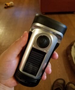 ThorFire Solar Flashlight Hand Crank Solar Powered Rechargeable Flashlight IPX6 Waterproof LED Emergency Lights Dynamo Torch Ideal for Camping Outdoor Climbing Backpack Hiking 68 61AAhvXkRtL