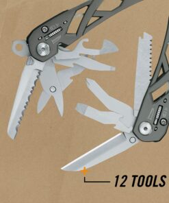 Gerber Gear Suspension 12-in-1 Needle Nose Pliers Multi-tool with Tool Lock - Multi-Plier, Wire Cutter, Crosspoint and Flathead Screwdriver Set, Small Scissors - EDC Gear and Equipment - Gray Grey 34 61AB9ptrxPS