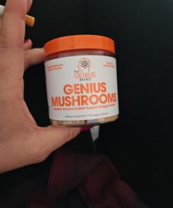 Genius Mushroom - Lions Mane, Cordyceps and Reishi - Immune System Booster & Nootropic Brain Supplement - for Natural Energy, Memory & Liver Support, 90 Veggie Pills Mushroom Complex - 90 Count 34 61ABSQNsg1L