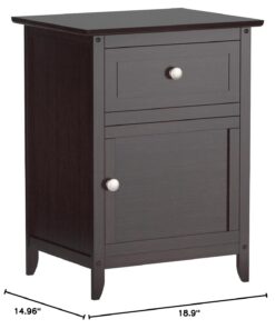 Winsome Eugene Accent Table, 18.9 inches, Espresso 44 61AFXNc5o8L