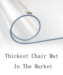 2Pack Thickest Chair Mat for Hardwood Floor - 1/8" Thick 47" X 35" Crystal Clear Chair Mat for Hard Floor, Can't be Used on Carpet Floor Soft Material - for Hard Floors 2Pack - 35" x 47" x 1/8" 7 61AFitqrWtL