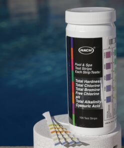 Alternative view of AquaChek 7-Way Pool and Spa Test Strips - Silver Pool Test Strips For pH, Total Chlorine, Free Chlorine, Bromine, Alkalinity, Total Hardness, and Cyanuric Acid - Water Quality Testing Kit (100 Strips) 1-Pack test strip