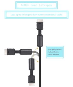 JINHEZO Playstation 3 Audio Video Cables - Game Console Component Accessories Connection Cord, RCA AV to TV Cable for Playstation, PS 1, PS 2, PS 3, Slim 2, Slim 3, 6 feet 1 Pack (Not HDMI) 14 61AI0J9IqYL