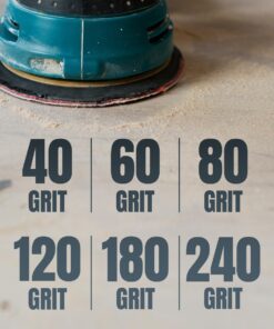 POWERTEC 110260 6 Inch PSA Sanding Discs, 100 Grit, Aluminum Oxide Adhesive Sandpaper for 4x36 Belt Sander, 10PK 10 PK 12 61AIlJcYFL 1