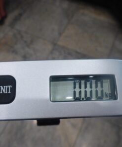 Camry Digital Luggage Scale, Portable Handheld Baggage Scale for Travel, Suitcase Scale with Hook,110 Pounds, Battery Included Red with Overweight Alert 52 61AIpexibKL