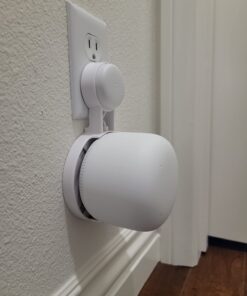 Nest WiFi Point Genie: The Simplest Lowest Profile Outlet Holder Mount for Google Nest WiFi Point | Reinforced Support | Great Sound | Open Access | No Messy Screws! (1-Pack) White (1-Pack) 32 61ALlqAf6VL
