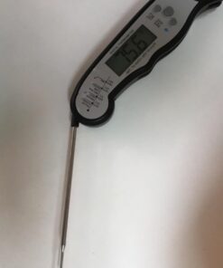 Digital Meat Thermometer, Waterproof Instant Read Food Thermometer for Cooking and Grilling, Kitchen Gadgets, Accessories with Backlight & Calibration for Candy, BBQ Grill, Liquids, Beef, Turkey… Black - Sliver 37 61ALu1pjbeL