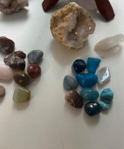 DANCING BEAR Rock, Mineral & Geodes Treasure Hunt Activity Kit (200 Pc Set) Real Shark Teeth Fossils, ID Sheet & Rock Book, STEM Rock, Mineral & Geodes Collection 50 61AM58X9dEL