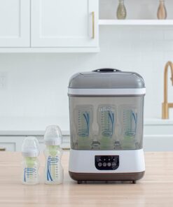 Dr. Brown's All-in-One Sterilizer and Dryer for Baby Bottles, Parts & Other Newborn Essentials Sterilizer & Dryer 1 Count (Pack of 1) 48 61ANJDQ79qL