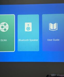 NexiGo PJ40 Projector with WiFi and Bluetooth, Native 1080P, 4K Supported, Projector for Outdoor Movies, 300 Inch, Zoomable, 20W Speakers, Home Theater, Compatible w/TV Stick, iOS, Android (Black) Regular OS 73 61AO6Kvq lL 1