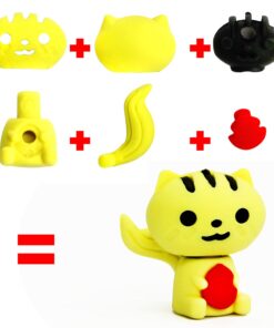 ROSYKIDZ 60PCS Animal Pencil Erasers Bulk for Kids, Take Apart Erasers Toys Desk Pet for Party Favors, Classroom Gifts for Students School Supplies Gift, Easter Basket Stuffers (Random) 60 26 61AOeW1iW3L