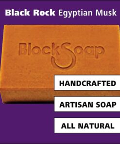 DST For Darker Skin Tones African Style Artisan Black Bar Soap with Sea Salt, Olive Oil, Coconut Oil and Shea Butter - Black Rock Egyptian Musk 3-Pack (4.5oz each) 4.5 Ounce (Pack of 3) 15 61APBAUBBUS