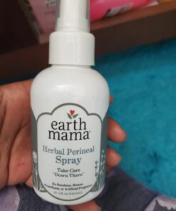 Earth Mama Herbal Perineal Spray | Safe for Pregnancy and Postpartum Recovery, Witch Hazel Natural Cooling Spray for After Birth Feminine Care Essentials, Benzocaine & Butane Free, 4-Fluid Ounce Unscented 4 Fl Oz (Pack of 1) 36 61AQ2udYtZL