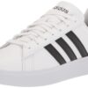 adidas Women's Grand Court 2.0 Tennis Shoe 8.5 White/Black/Black 8 61AQ64ZjfRL