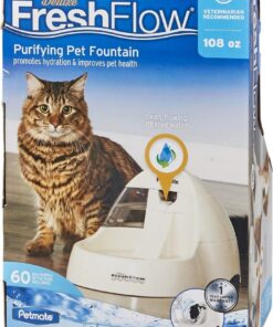 Petmate Deluxe Fresh Flow Cat, Bleached Linen, 50 Oz, 1 Count (Pack of 1) Small 14 61AQQJoUaIL