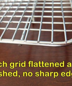 Ultra Cuisine Heavy Duty Cooling Rack for Cooking and Baking - 100% Stainless Steel Baking Rack & Wire Cooling Rack - Cookie Cooling Racks for Baking - Food Safe - Fits Half Sheet Pans - 11.5" x 16.5" 11.5" x 16.5" 1-Pack (Most Popular) 33 61AQXj3v2WL