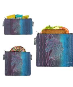 ARTOVIDA Artists Collective Dual Layer Reuseable Sandwich Baggie | Snack and Sandwich Bags with Zipper (Set of 3) - Design by Amy Diener (USA) - Mythical Unicorn Amy Diener-Mythical Unicorn-Baggie 7 61AQtuxCRLL