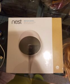 Google Nest Cam Outdoor - 1st Generation - Weatherproof Camera - Surveillance Camera with Night Vision - Control with Your Phone 1st Gen 1 Count (Pack of 1) Nest Cam (Outdoor, Wired) 56 61AQuwn5BL