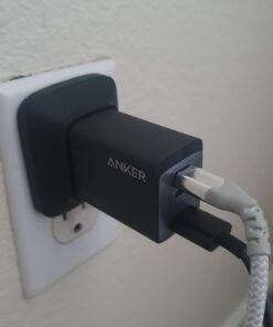 Anker USB C Charger, Anker GaNPrime 65W, 3-Port Fast Compact Foldable Wall Charger for MacBook Pro/Air, iPad Pro, Galaxy S22/S21, HP Spectre, Note 20/10+, iPhone 14/Pro, Pixel, and More Phantom Black 85 61ARV3hNaVL