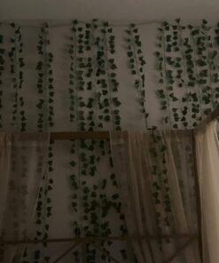 JPSOR 24pcs Fake Leaves Artificial Ivy Garland Greenery Vines for Bedroom Decor Aesthetic Silk Ivy Vines for Room Wall Home Decoration 24pcs of vines 40 61ASL Ush L