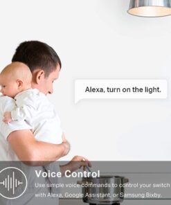 Kasa Smart Light Switch HS200, Single Pole, Needs Neutral Wire, 2.4GHz Wi-Fi Light Switch Works with Alexa and Google Home, UL Certified, No Hub Required , White Single-Pole Switch 40 61ASyC 79DL